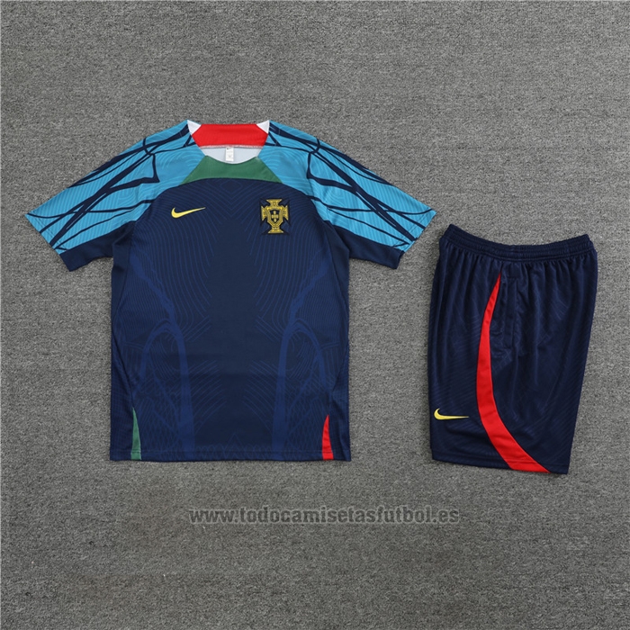 Chandal del Portugal Manga Corta 2022-2023 Azul - Pantalon Corto