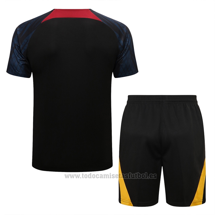 Chandal del Portugal Manga Corta 2022-2023 Negro - Pantalon Corto