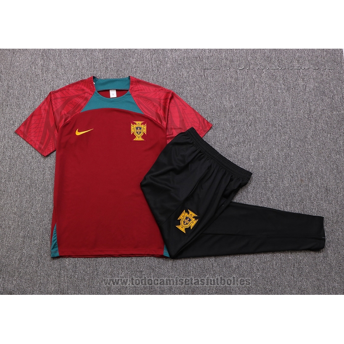 Chandal del Portugal Manga Corta 2022-2023 Rojo