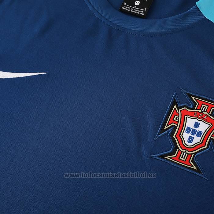 Chandal del Portugal Manga Corta 2024-2025 Azul - Pantalon Corto