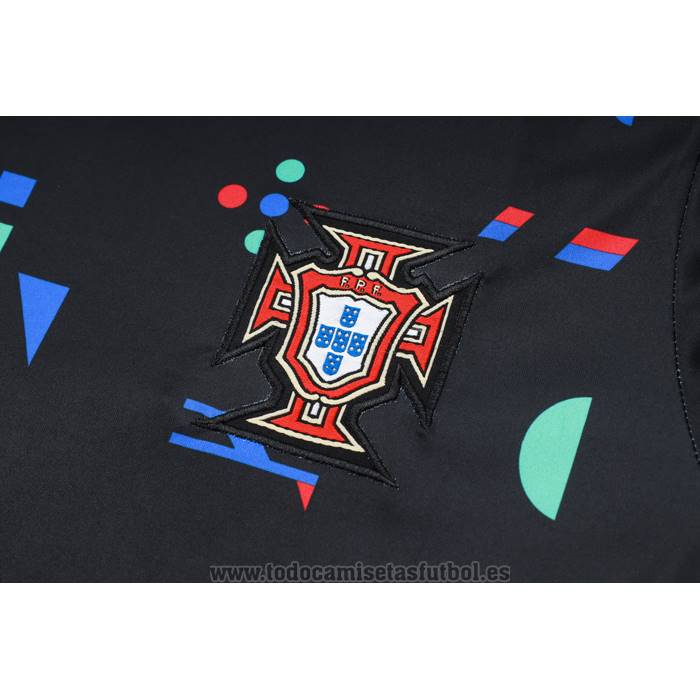 Chandal del Portugal Manga Corta 2024-2025 Negro - Pantalon Corto