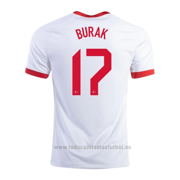 Comercialización Comparación Inspección Camiseta Turquia Jugador Burak 1ª 2020-2021 | TodoCamisetasFutbol.es